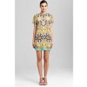 Kora Rae Silk Multicolored Short Sleeve Dress